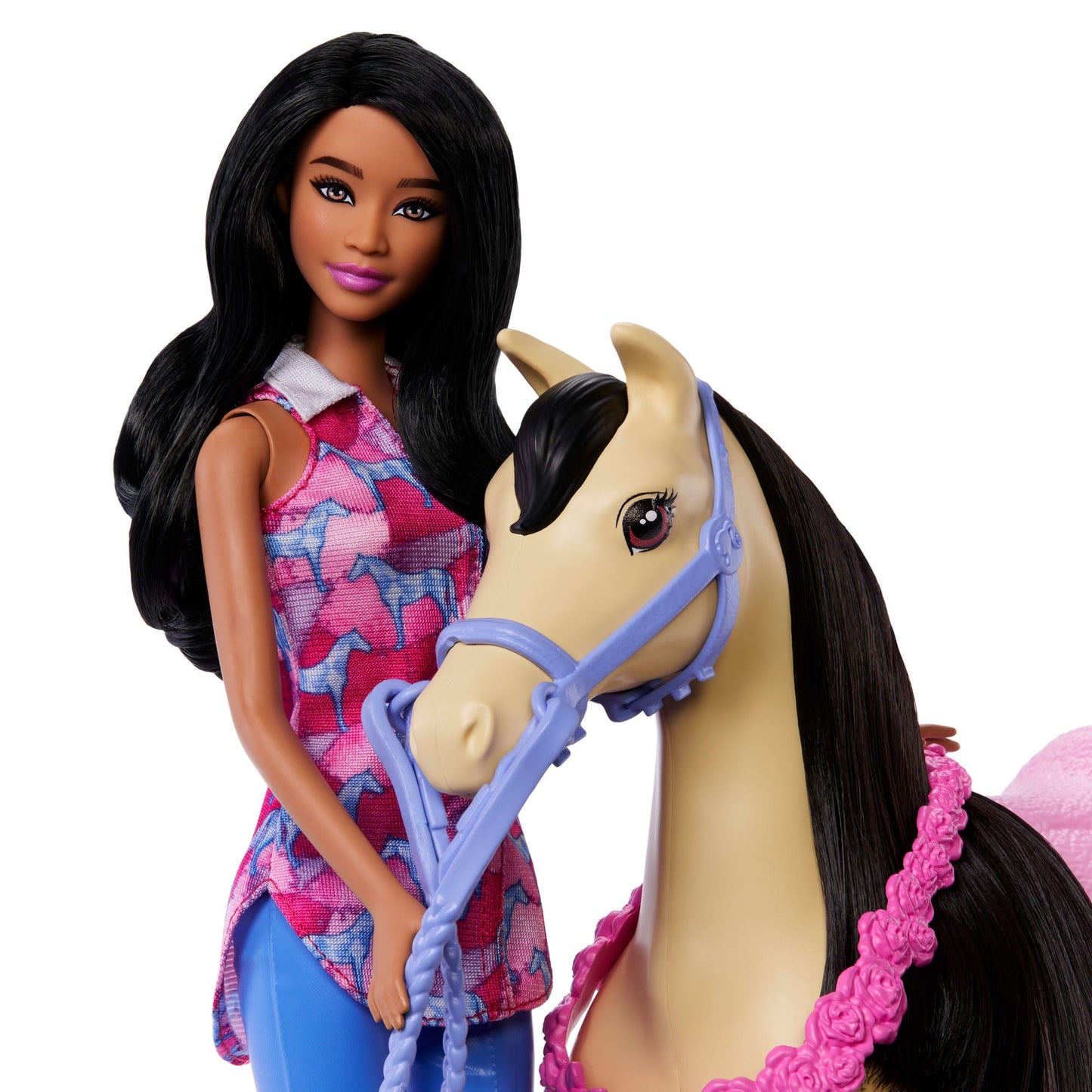 Barbie Doll & Horse Playset With 3 Dolls, 3 Horses & 24+ Accessories, includes Hair Styling Pieces