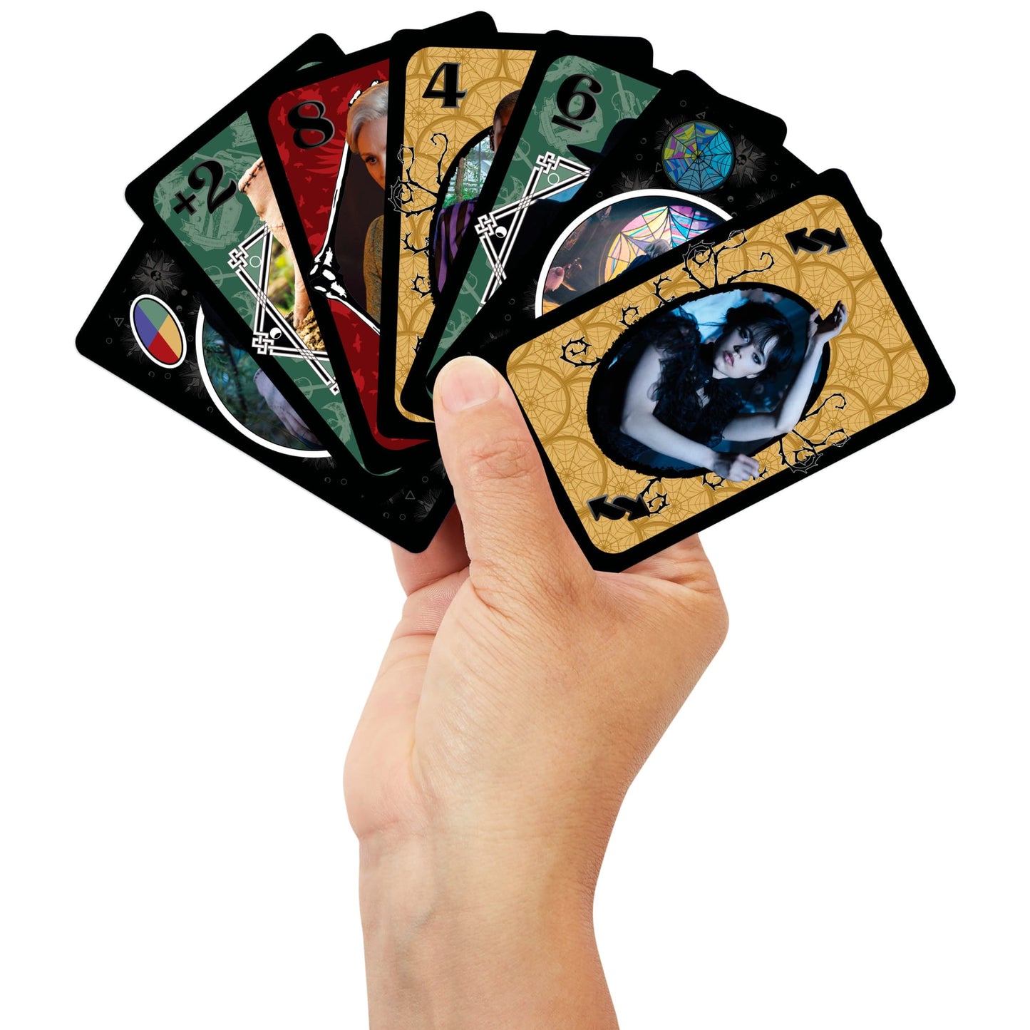 UNO Wednesday Card Game For Kid, Adult & Family Nights, Toy Collectible Inspired By The Series