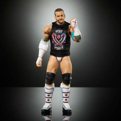 WWE Elite Cm Punk Action Figure, Greatest Hits 2025, 6-Inch Collectible Set With Accessories