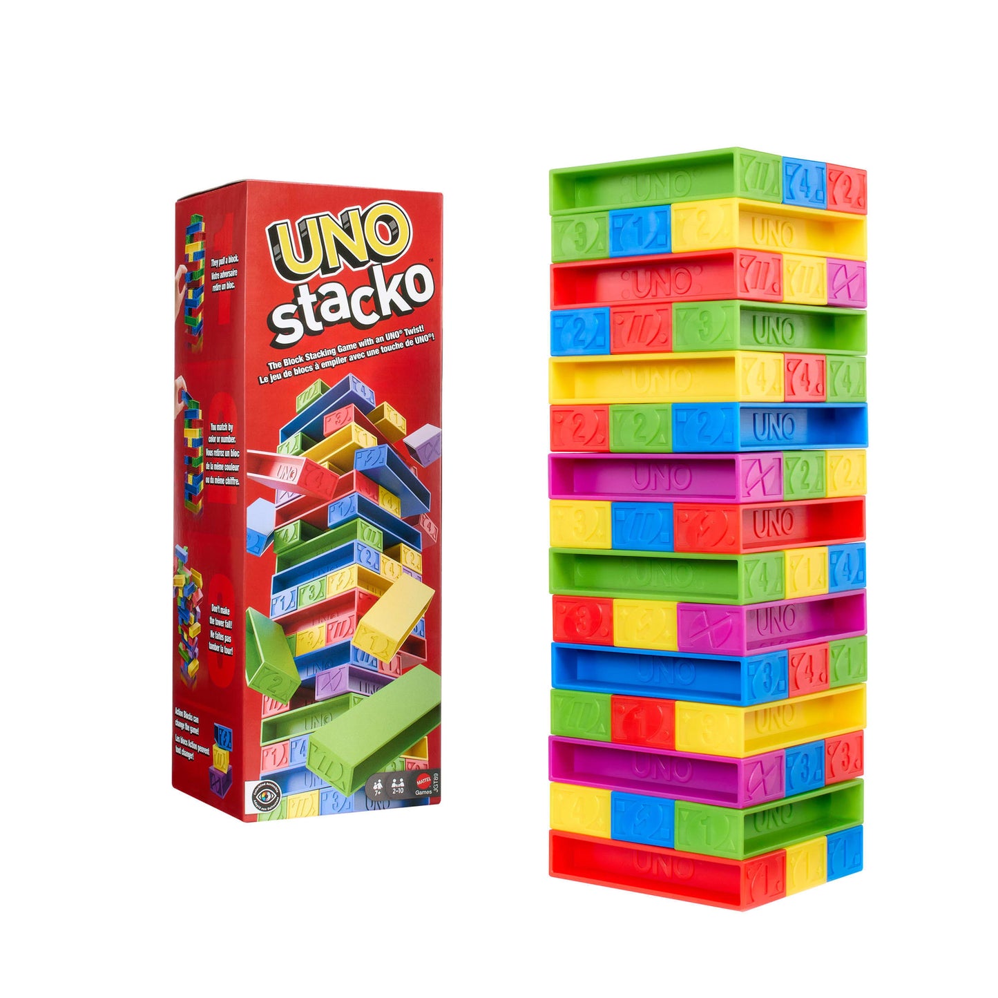 UNO Jogo de Tabuleiro Stacko Novo