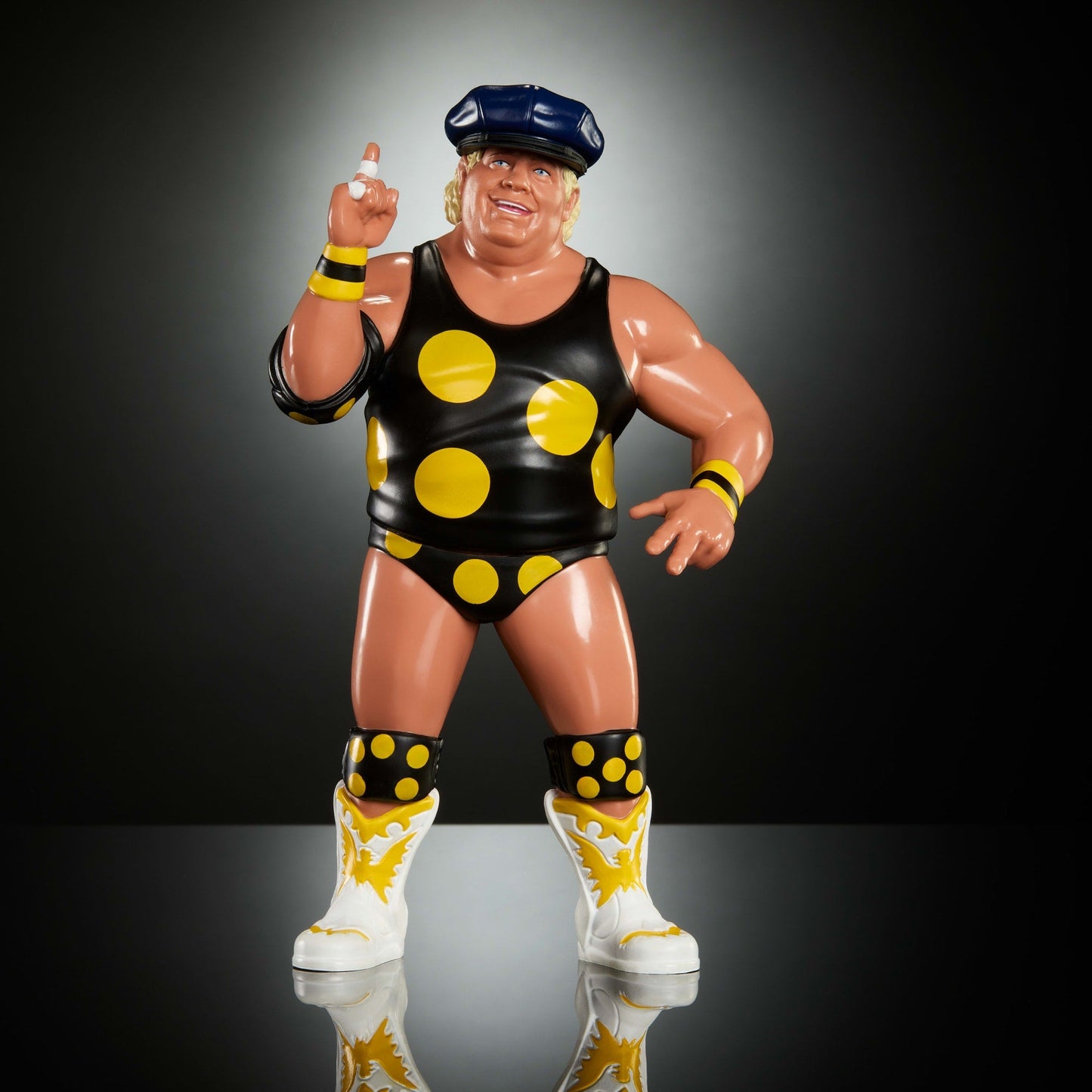 WWE Ljn Superstars Dusty Rhodes Action Figure, 1980s Retro 8-Inch Collectible Toy