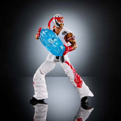 WWE X Street Fighter Rey Mysterio Action Figure & Accessories, 6-Inch Collectible Ryu Mashup Set