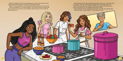 Barbie And Teresea: Recipe For Friendship Paperback Book For Kids With 2 Sticker Sheets