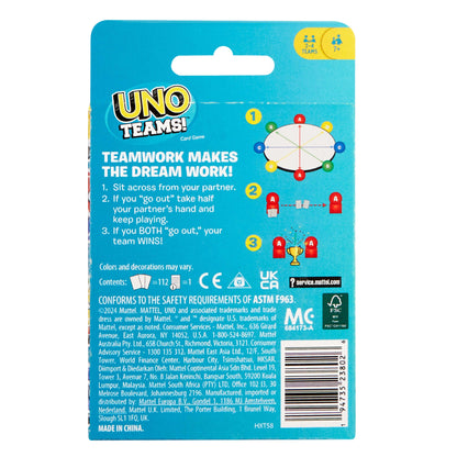 UNO Juego de Cartas Teams