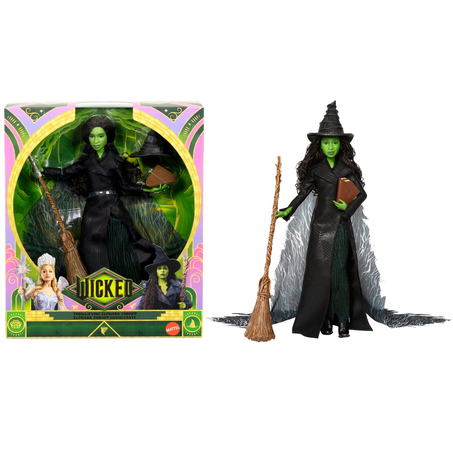 Universal Pictures’ Wicked: For Good Deluxe Elphaba Doll With Movie-inspired Outfit & 4 Accessories