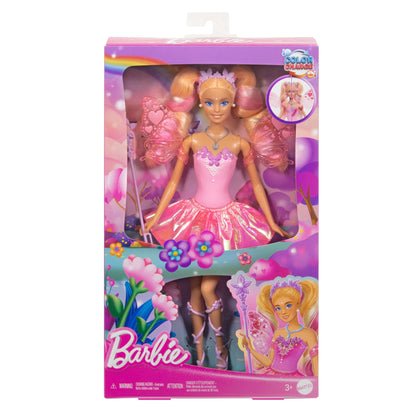 Barbie Muñeca Hada Colores Mágicos
