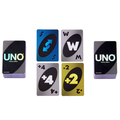 UNO Juego de Cartas Platinum