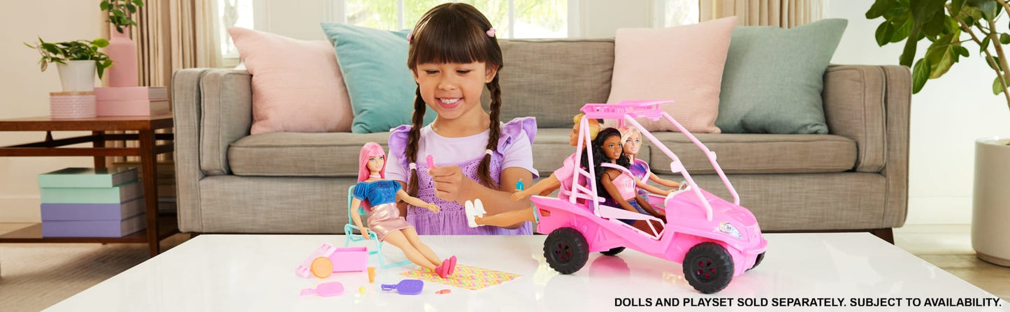 Barbie Mysteries: Beach Detectives Ultimate Beach Buggy Vehicle Playset With 10+ Accessories