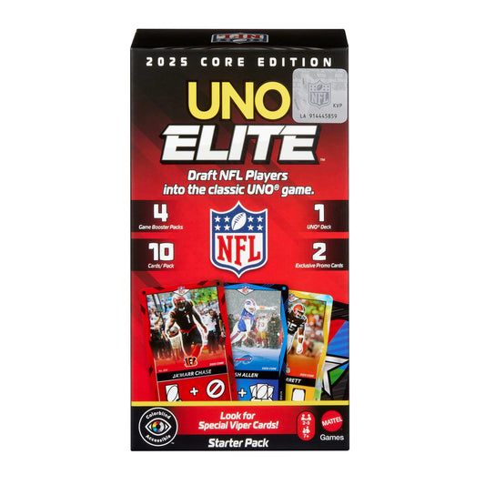 UNO Elite NFL Juego de Cartas Starter Pack
