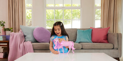 Barbie Fantasía Set de Juego Unicornio con Luz y Sonido