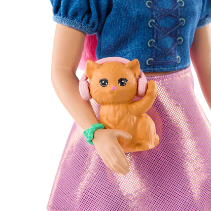 Barbie Mysteries: Beach Detectives Daisy Doll in Signature Outfit With Pet & Accessories