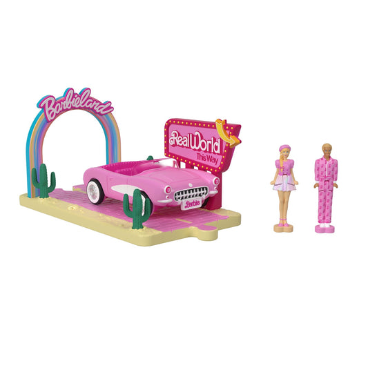 Barbie Mini BarbieLand Vehículo para Muñecas La Película Barbie y Ken "Mundo Real"
