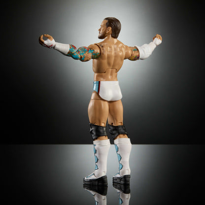 WWE Elite Cm Punk Action Figure, Greatest Hits 2025, 6-Inch Collectible Set With Accessories