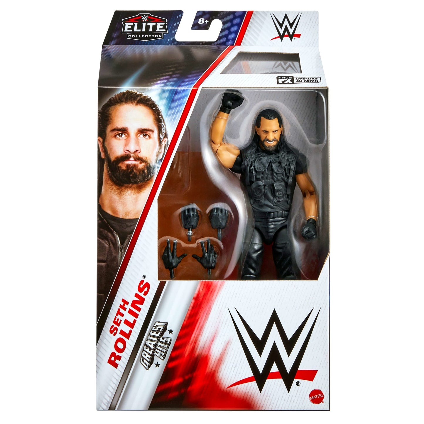 WWE Figura de Acción Elite Seth Rollins negro