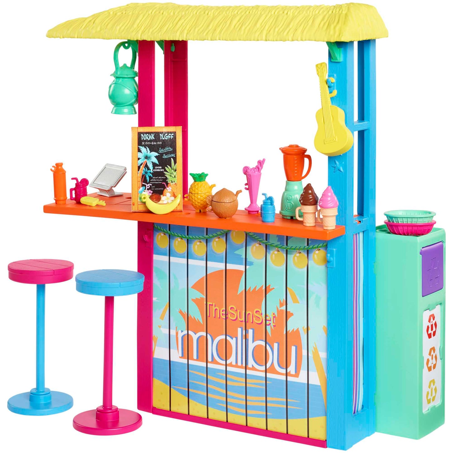 Barbie Loves The Ocean Beach Shack Playset, Made From Recycled Plastics