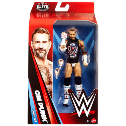 WWE Elite Cm Punk Action Figure, Greatest Hits 2025, 6-Inch Collectible Set With Accessories