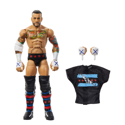 WWE Figura de Acción Elite Cm Punk negro