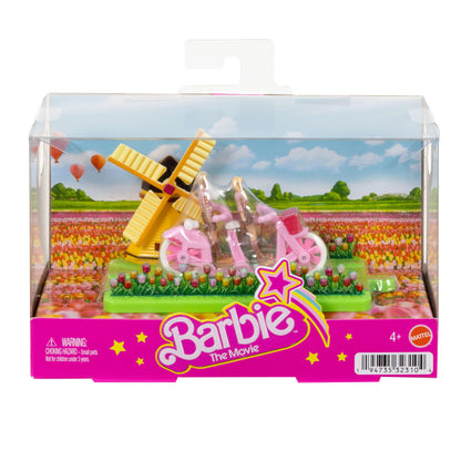 Barbie Mini BarbieLand Veículo para Boneca O Filme Barbie e Ken em uma Bicicleta