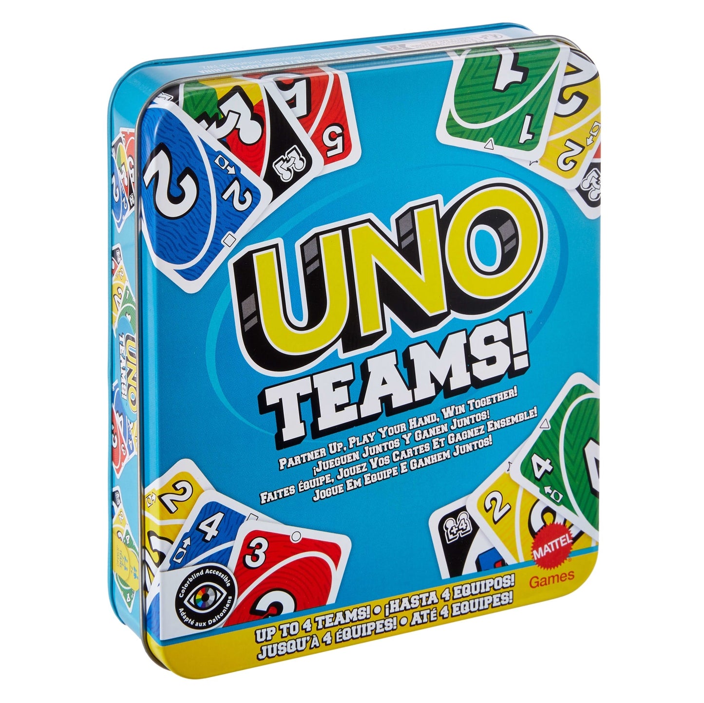 UNO Juego de Cartas Teams Empaque Metálico
