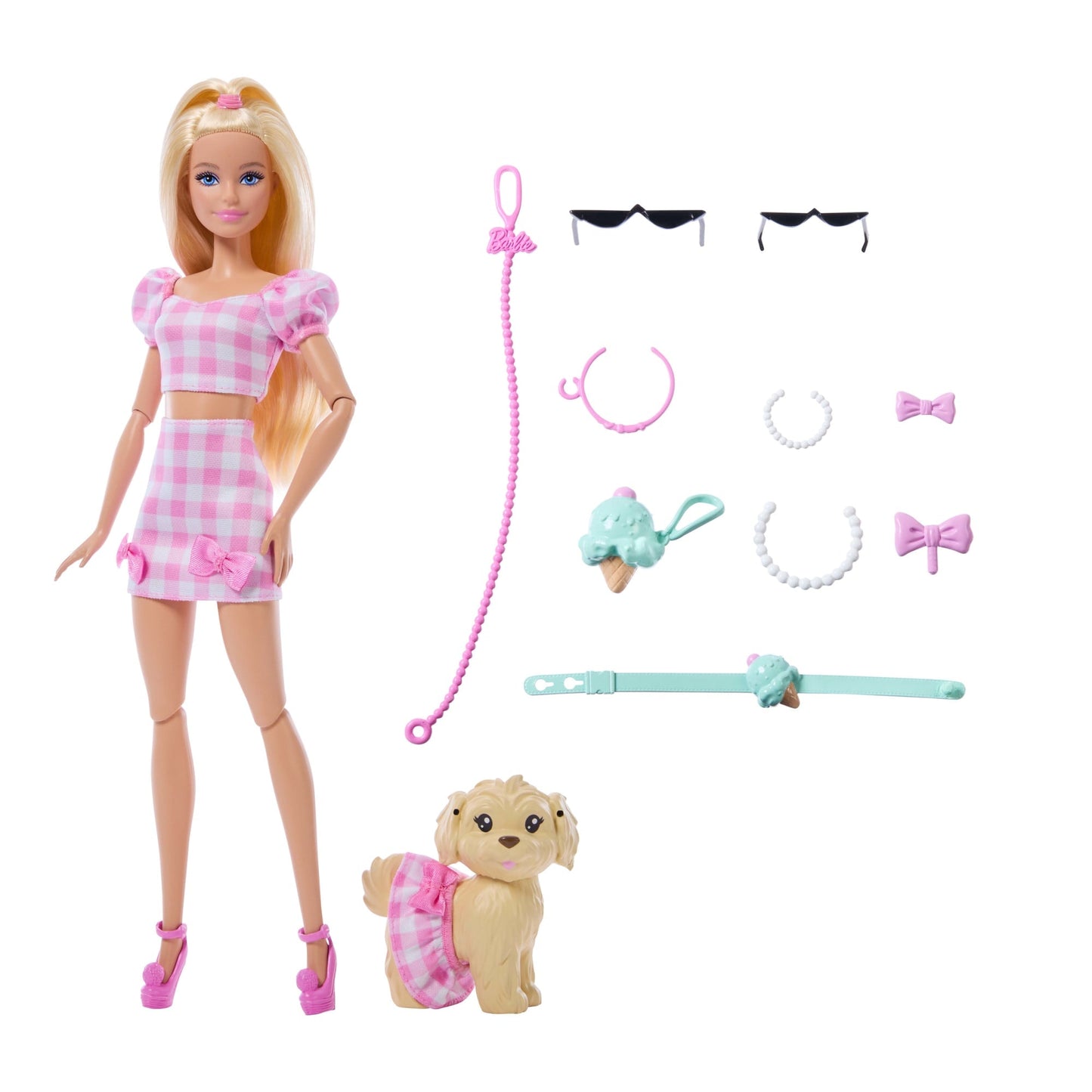 Barbie Fashion & Beauty Boneca Looks Iguais Malibu e Cachorrinho