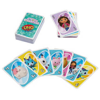 UNO Junior Gabby's Dollhouse Card Game For Kids, Parents & Family Nights