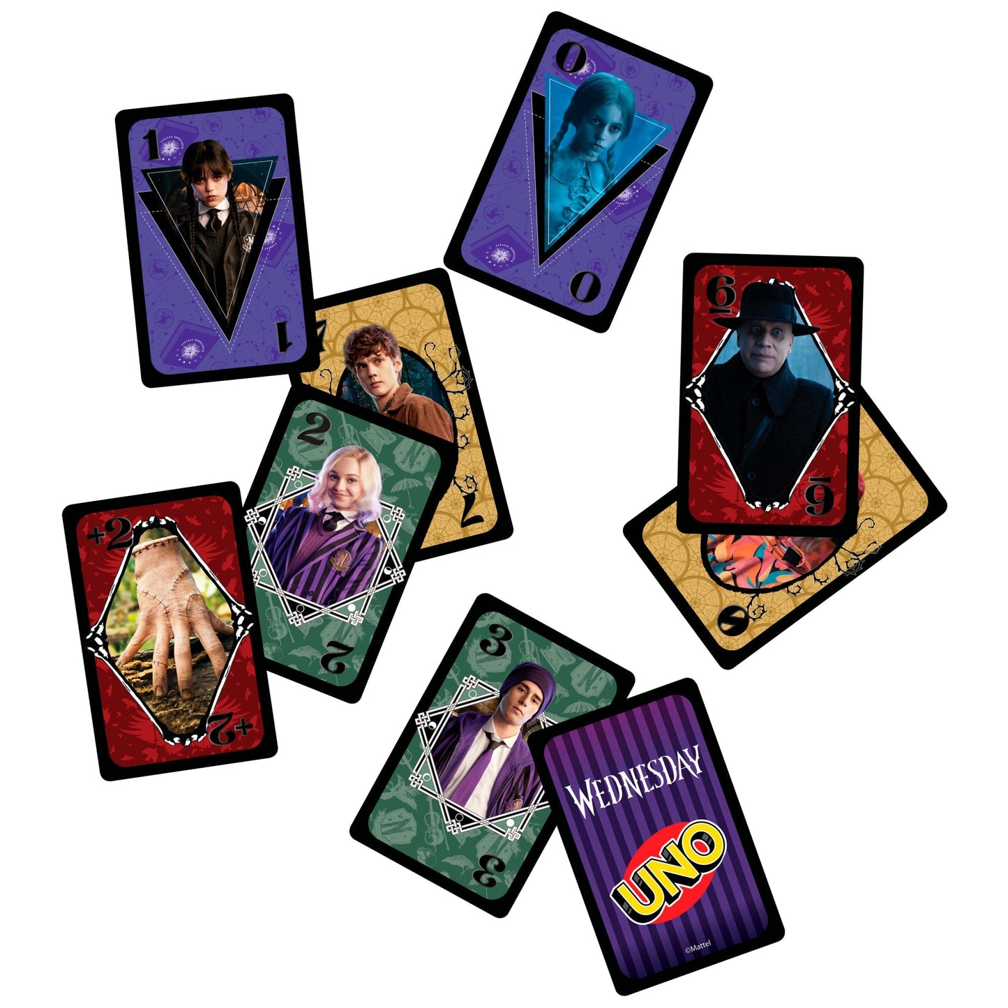 UNO Wednesday Card Game For Kid, Adult & Family Nights, Toy Collectible Inspired By The Series