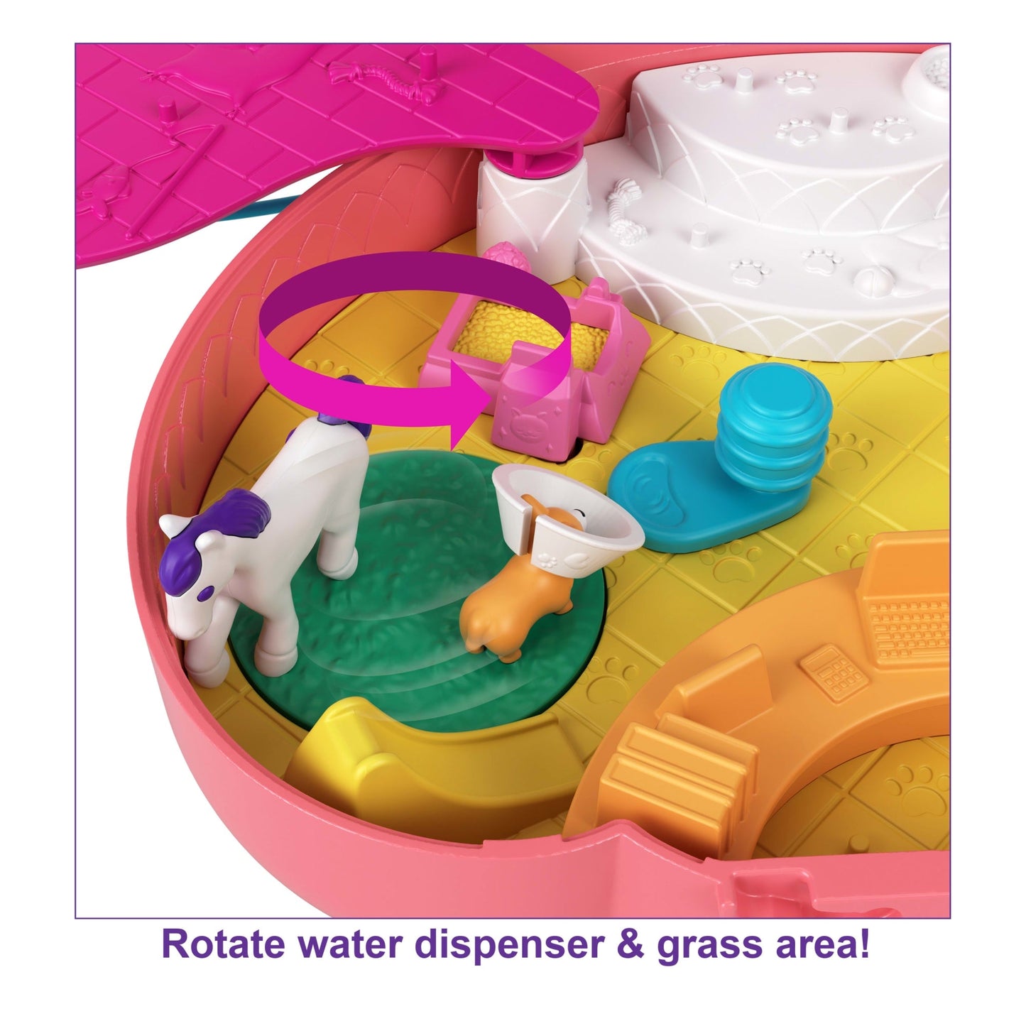 Polly Pocket Starring Shani Cuddly Cat Purse Compact