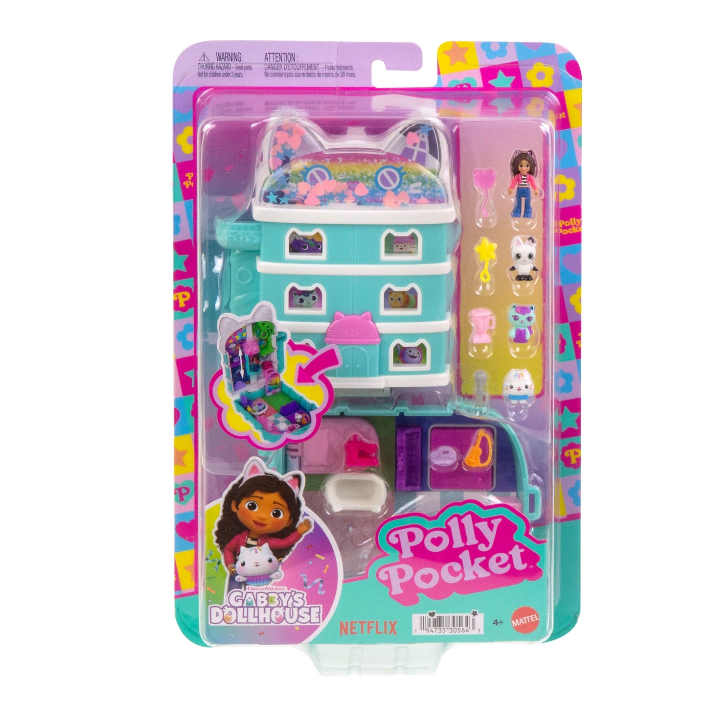 Polly Pocket Set de Juego Compacto Gabby's Dollhouse