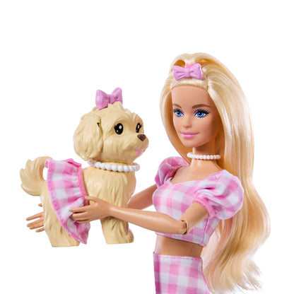Barbie Fashion & Beauty Boneca Looks Iguais Malibu e Cachorrinho