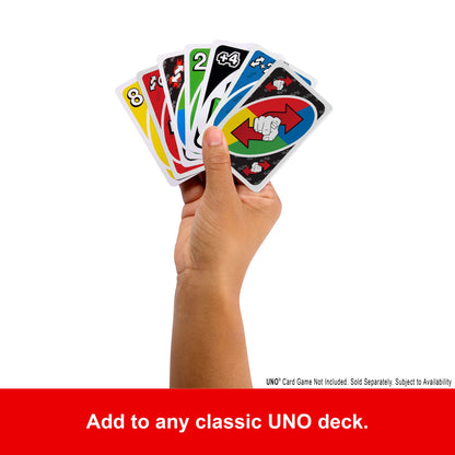 UNO Add-On-Packs Reverse Pack Card Game For Kids, Family & Game Nights, Travel, Camping & Parties