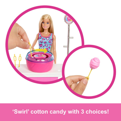 Barbie Mysteries: Beach Detectives Barbie “Malibu” Doll, Cotton Candy Game Playset & Accessories