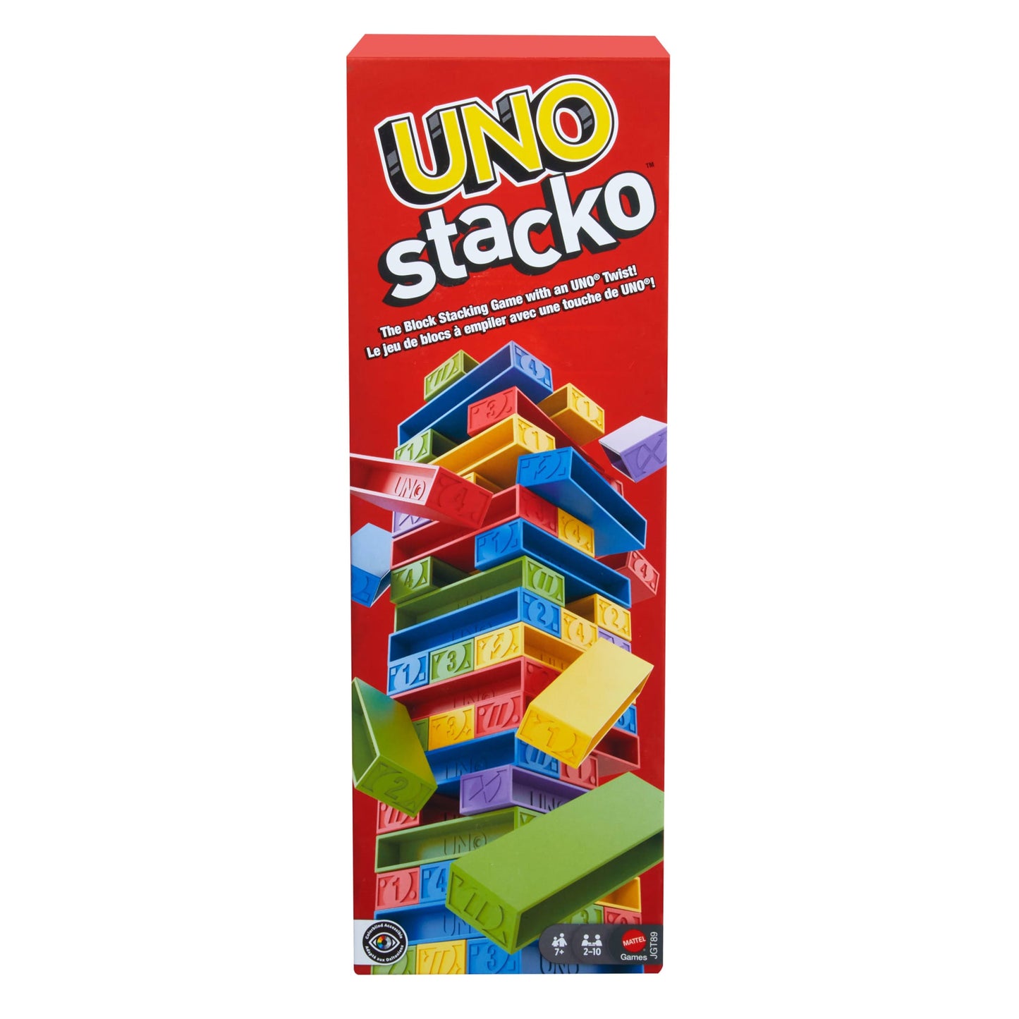 UNO Jogo de Tabuleiro Stacko Novo