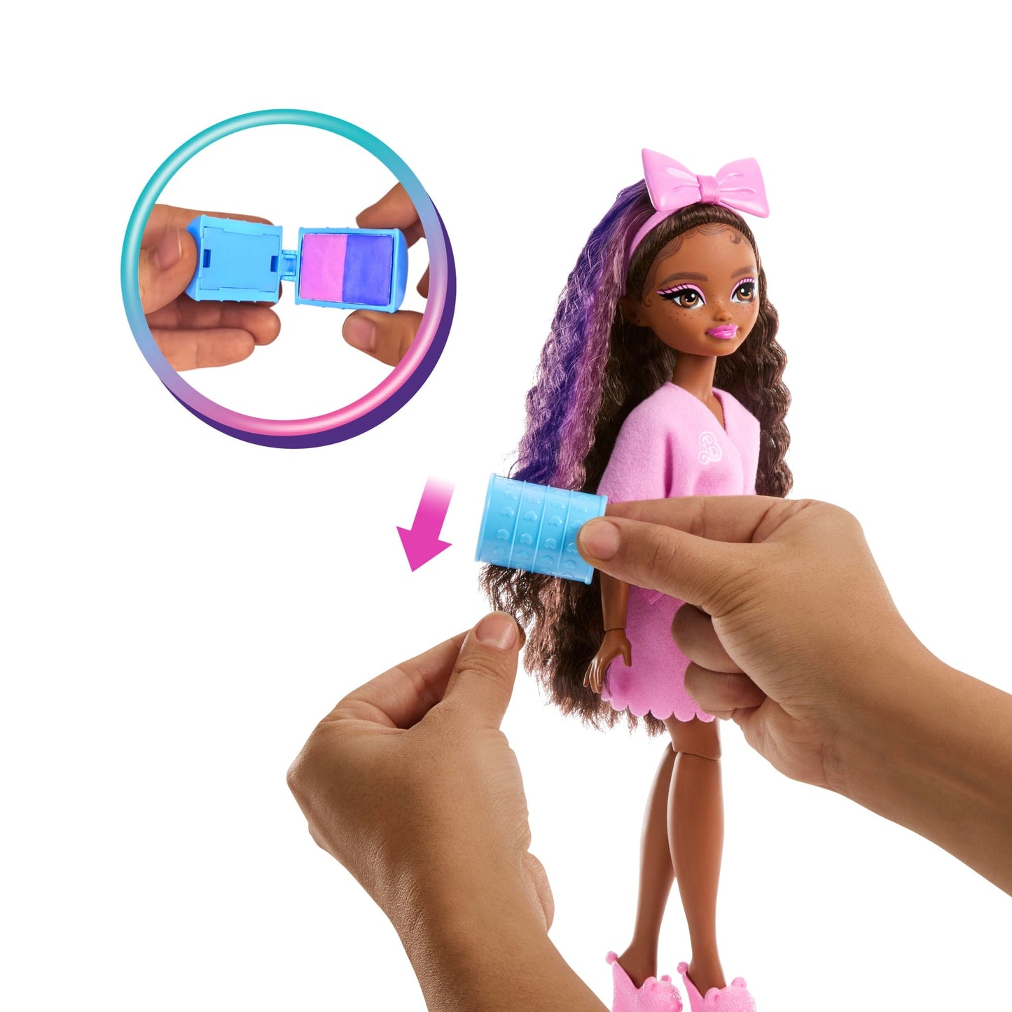 Barbie Dream Besties Boneca Brooklyn Get Ready With Me com Acessórios