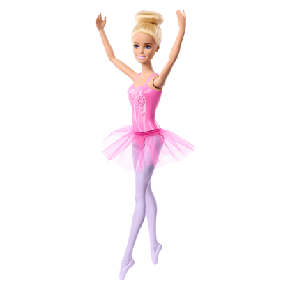 Barbie Ballerina Doll, Blonde Fashion Doll Wearing Purple Removable Tutu