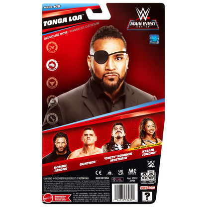 WWE Tonga Loa Action Figure, Main Event Series #160, 6-Inch Collectible With Articulation