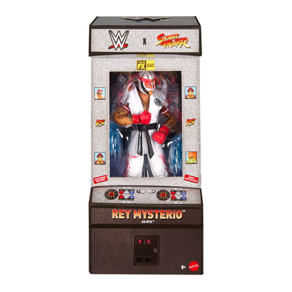 WWE X Street Fighter Rey Mysterio Action Figure & Accessories, 6-Inch Collectible Ryu Mashup Set