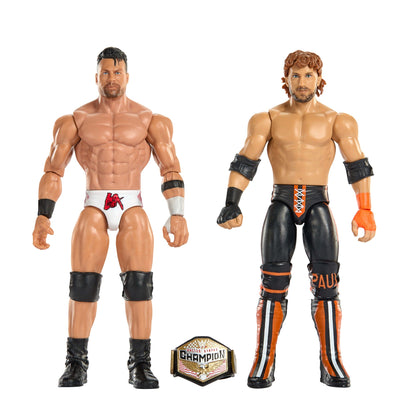 WWE Main Event Showdown La Knight vs Logan Paul Action Figures Set, Series #24, 6-Inch Collectibles