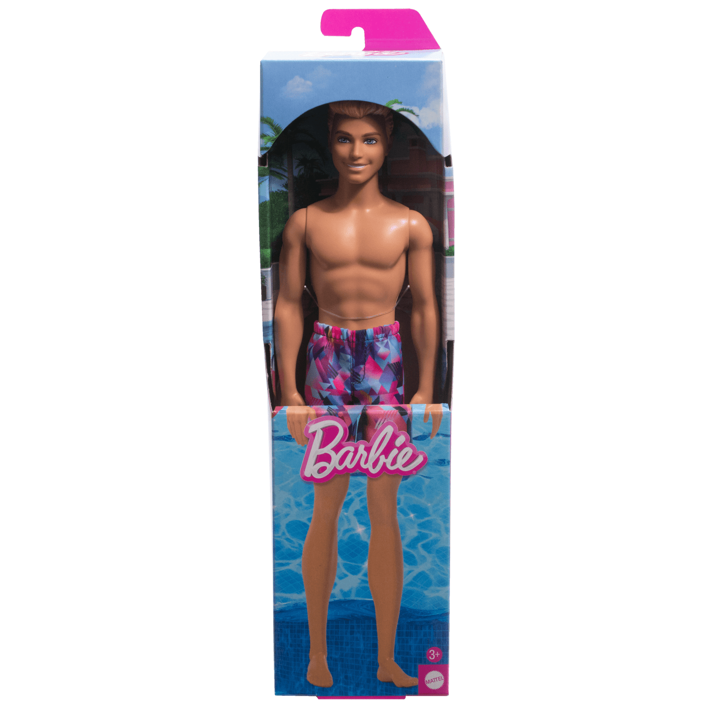 Barbie Ken Poupée, Cheveux Blonds, Maillot de Bain Violet
