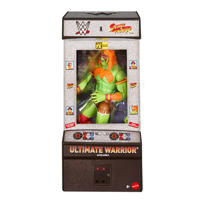 WWE X Street Fighter Ultimate Warrior Action Figure & Accessories, 6-Inch Collectible Blanka Mashup Set