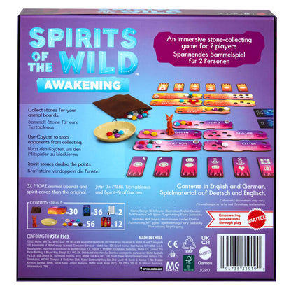 Spirits Of The Wild: Awakening Relaxing, Light Strategy Board Game With Beautiful Art For 2 Players