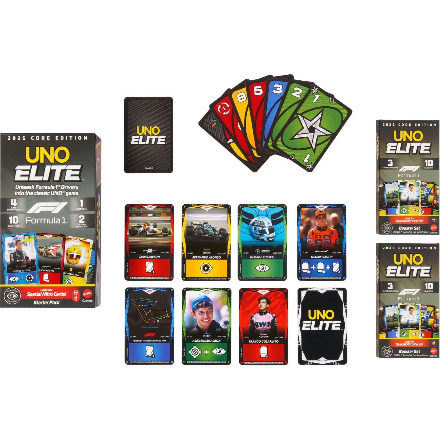 UNO Elite Formula 1 2025 Core Edition Booster Set 2 Pack