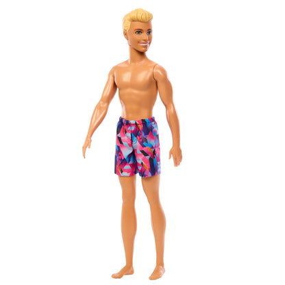 Barbie Ken Poupée, Cheveux Blonds, Maillot de Bain Violet