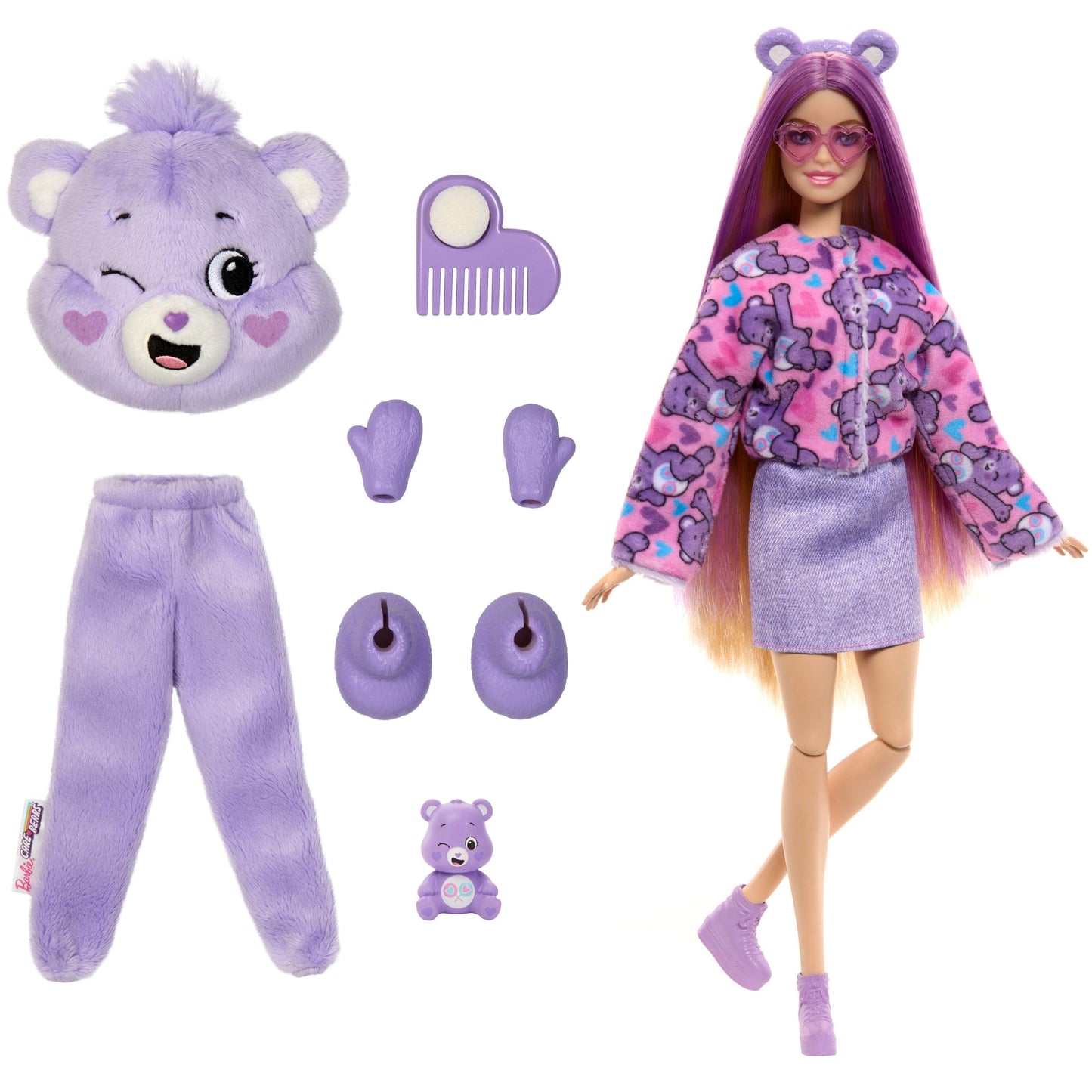 Barbie Cutie Reveal Muñeca Ositos Cariñositos Morado
