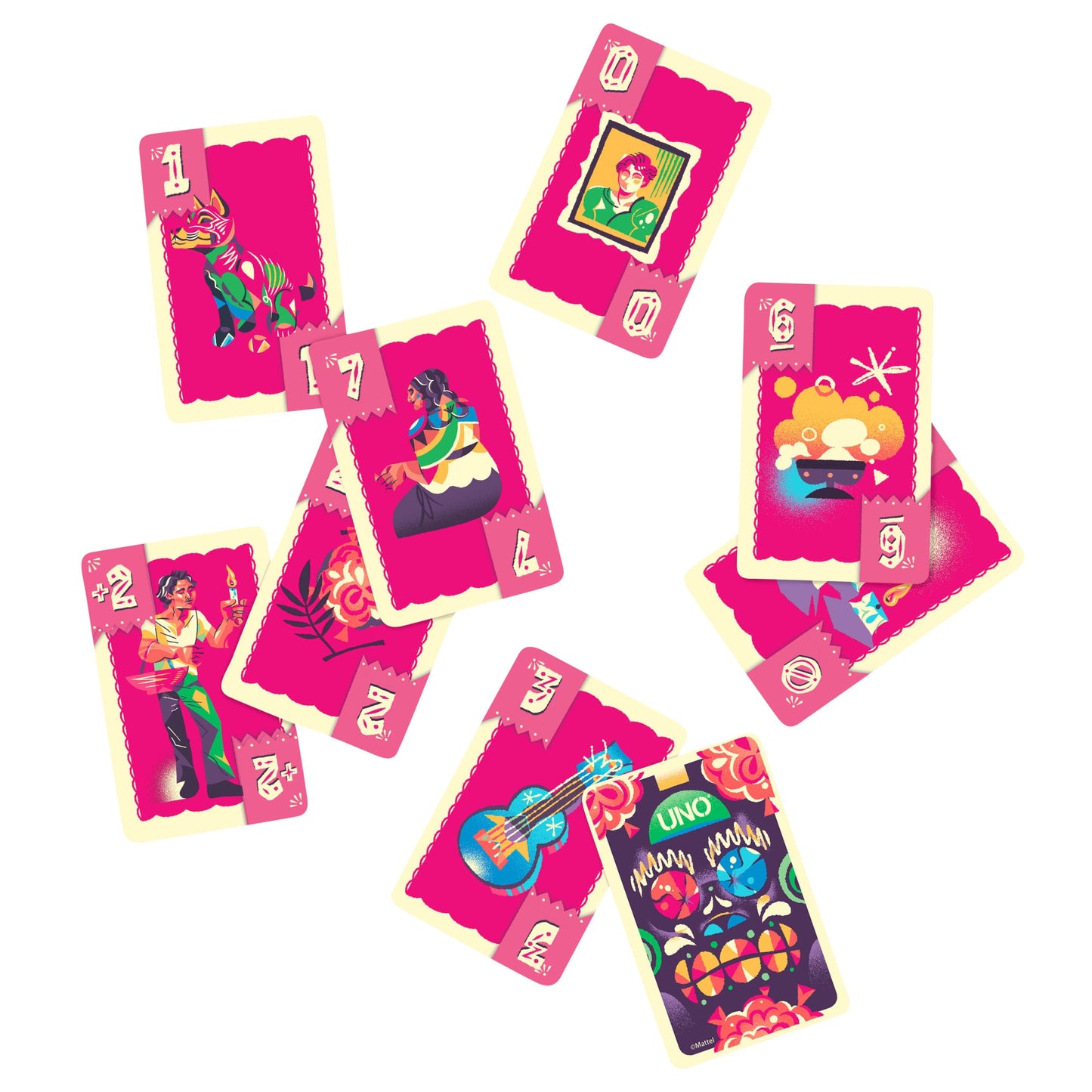 UNO Canvas Dia De Muertos Game Deck