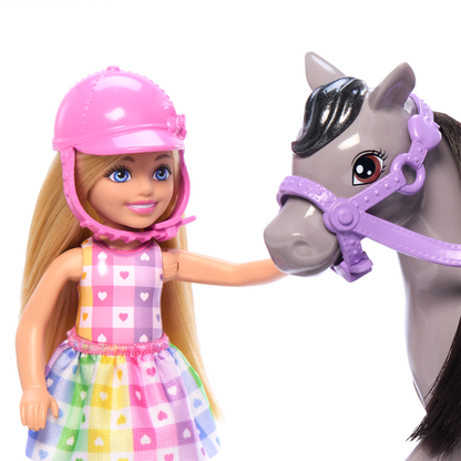 Barbie Set de Juego Chelsea Paseo en Pony