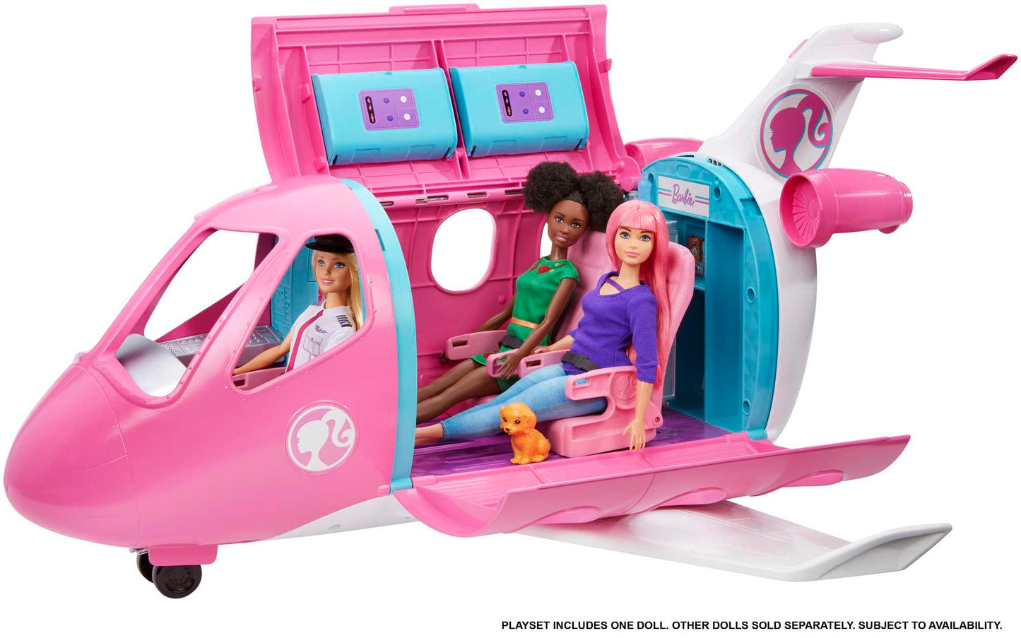 Barbie Pilote et Son Avion de Rêve, Avec Poupée et Plus de 15 Accessoires thématiques