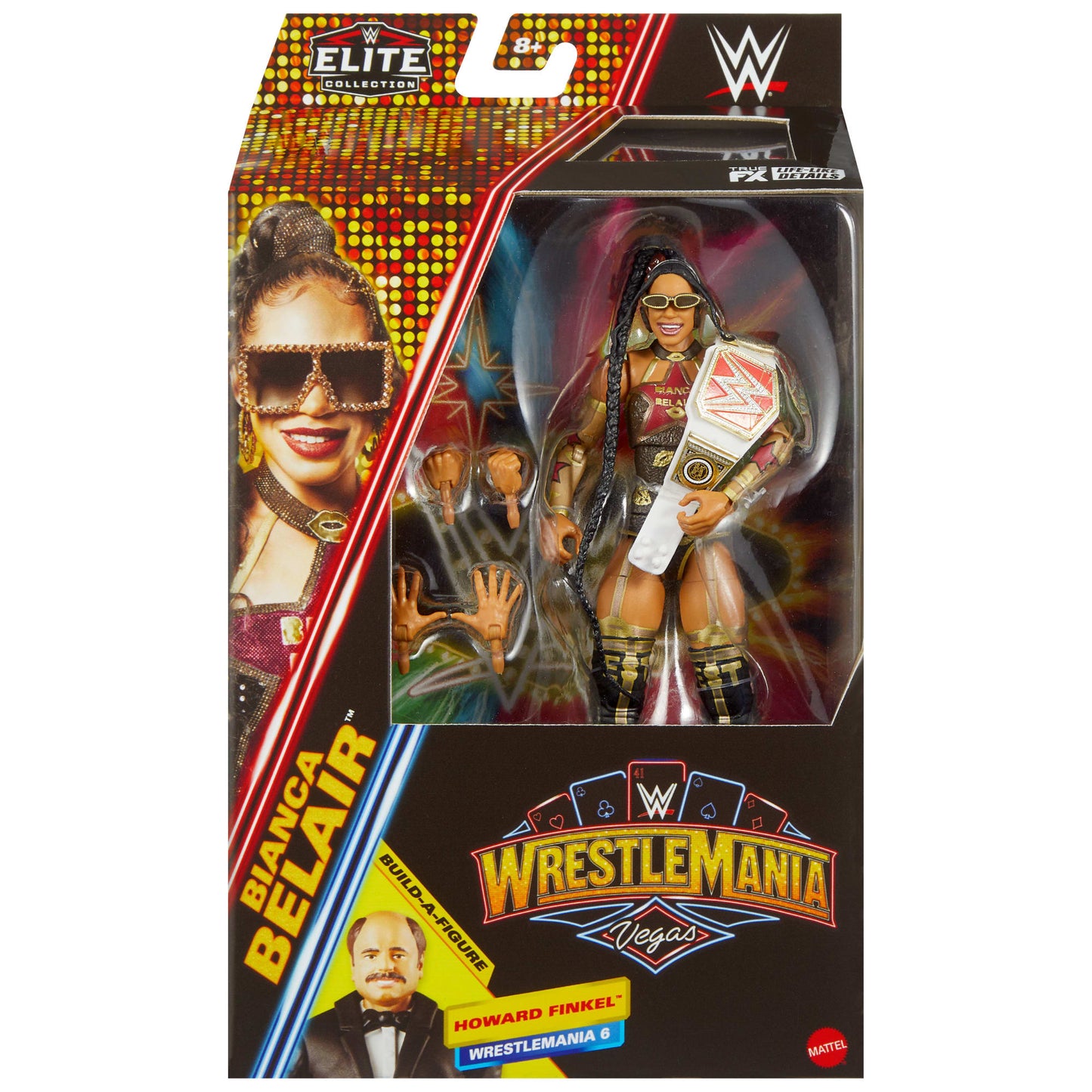 WWE Elite Collection Premium Live EVent Bianca Belair Action Figure Set, Wrestlemania Collectible