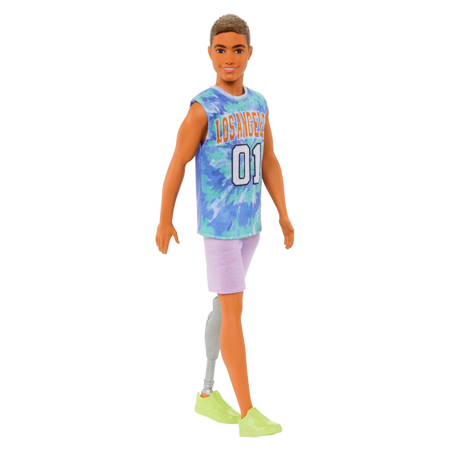 Barbie Ken Fashionistas Doll #212 With Jersey And Prosthetic Leg