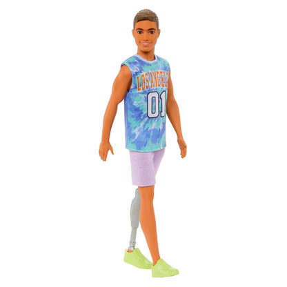 Barbie Ken Fashionistas Doll #212 With Jersey And Prosthetic Leg