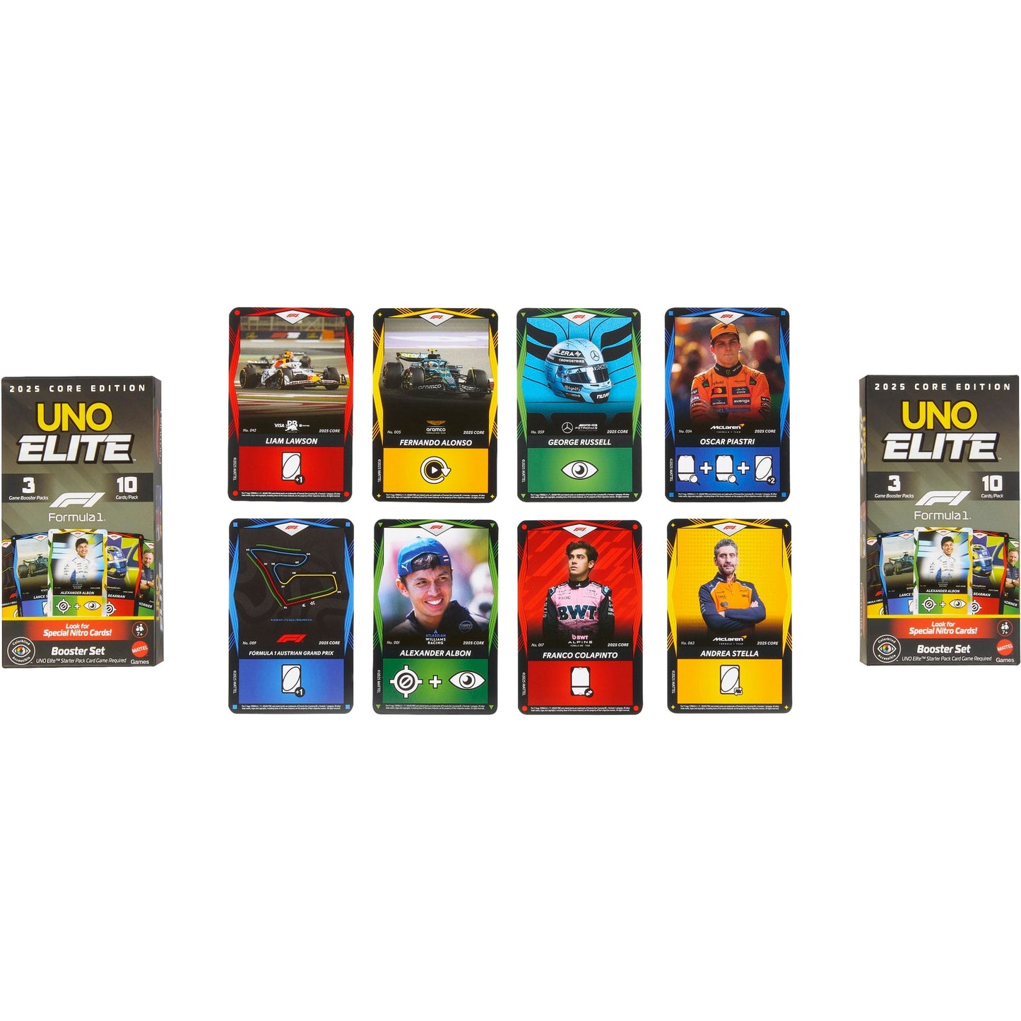 UNO Elite Formula 1 2025 Core Edition Booster Set 2 Pack